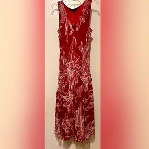 Women’s red dress.